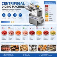 Automatische aardappel snijmachine, commerciële groentesnijder, centrifugale snijmachine voor voedselverwerkingsfabrieken