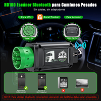 Escáner Bluetooth OBD2 para Camiones de Trabajo Pesado con Regeneración/Reinicio de DPF para Motores Diésel Cummins y Caterpillar - Ancel HD100