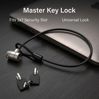 Verrou de sécurité pour ordinateur portable compatible avec clé maîtresse, câble de sécurité à combinaison pour une protection accrue