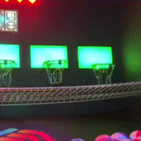 Vente en gros : Panier de basket lumineux interactif coloré avec jeu de lumières et tableau de scores