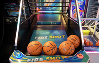 Machine de jeu d'arcade de basket-ball de rue et de boxe avec 4 niveaux de jeu, 1-2 joueurs, haute rentabilité