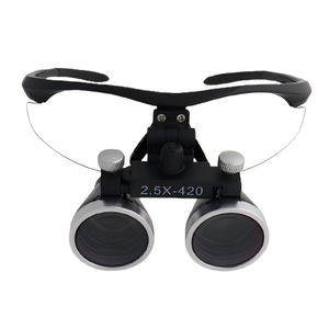 Lupas dentales con montura para la cabeza, lupas dentales de aumento 2.5x, lupas dentales de aumento 3.5x con luz LED. - Product Image 1