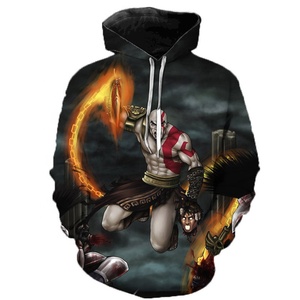 God Of <span class=keywords><strong>War</strong></span> Impreso 3D Cool Winter Autumn Hoodies Hombre Mujer Anime Sudadera Personalidad Casual Tallas grandes Pullover Hoobies - Product Image 3