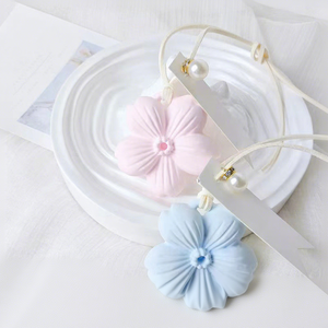 Ambientador de yeso sólido con forma de flor y aroma duradero, evaporación natural, decoración elegante para el interior del coche - Product Image 2