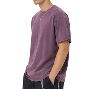 เสื้อยืดผู้ชายไซส์ใหญ่สีม่วง พิมพ์ลายแมงมุมด้านหลัง สกรีนลายลำลอง แขนสั้น ผ้าฝ้าย 100% คอกลม - Product Image 4