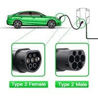 Câble d'extension de charge pour véhicules électriques 16A IEC62196 T2-T2 Type 2 AC Type 2 vers Type 2