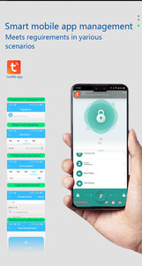 Tuya App Security Homeroom Fingerprint Card Password <b>Key</b> <b>Lock</b> Door Smart <b>Lock</b> Inteligente Digital <b>Lock</b> Aluminium Alloy - Product Image 4