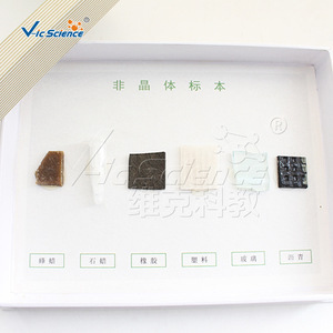 Amorphous specimens, middle school <b>physics</b> experimental teaching aids, teaching instruments for comparing crystalline and - Product Image 1