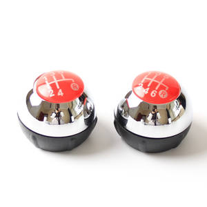 Pommeau de levier de vitesse de voiture rouge miroir 6 vitesses Fiat en alliage d'aluminium design ergonomique - Product Image 4