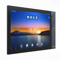 Moniteur d'interphone vidéo d'intérieur Fanvil I57A 10,1 pouces Android 9 en aluminium avec lumière ambiante 1080P Wi-Fi PoE 8 relais d'alarme carte TF