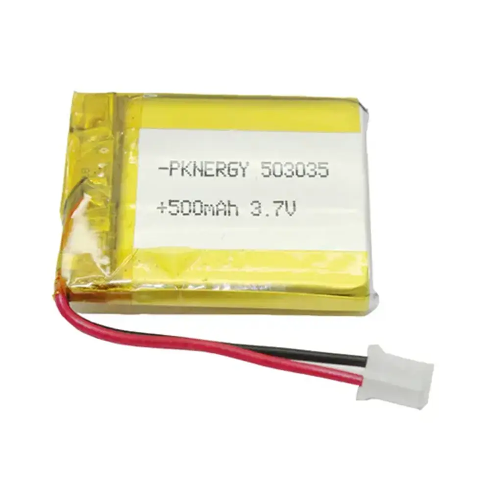 OEM baterai polimer li ion 503035 lipo 3.7 v 3.7 Volt 500mah pabrikan sel Lithium isi ulang