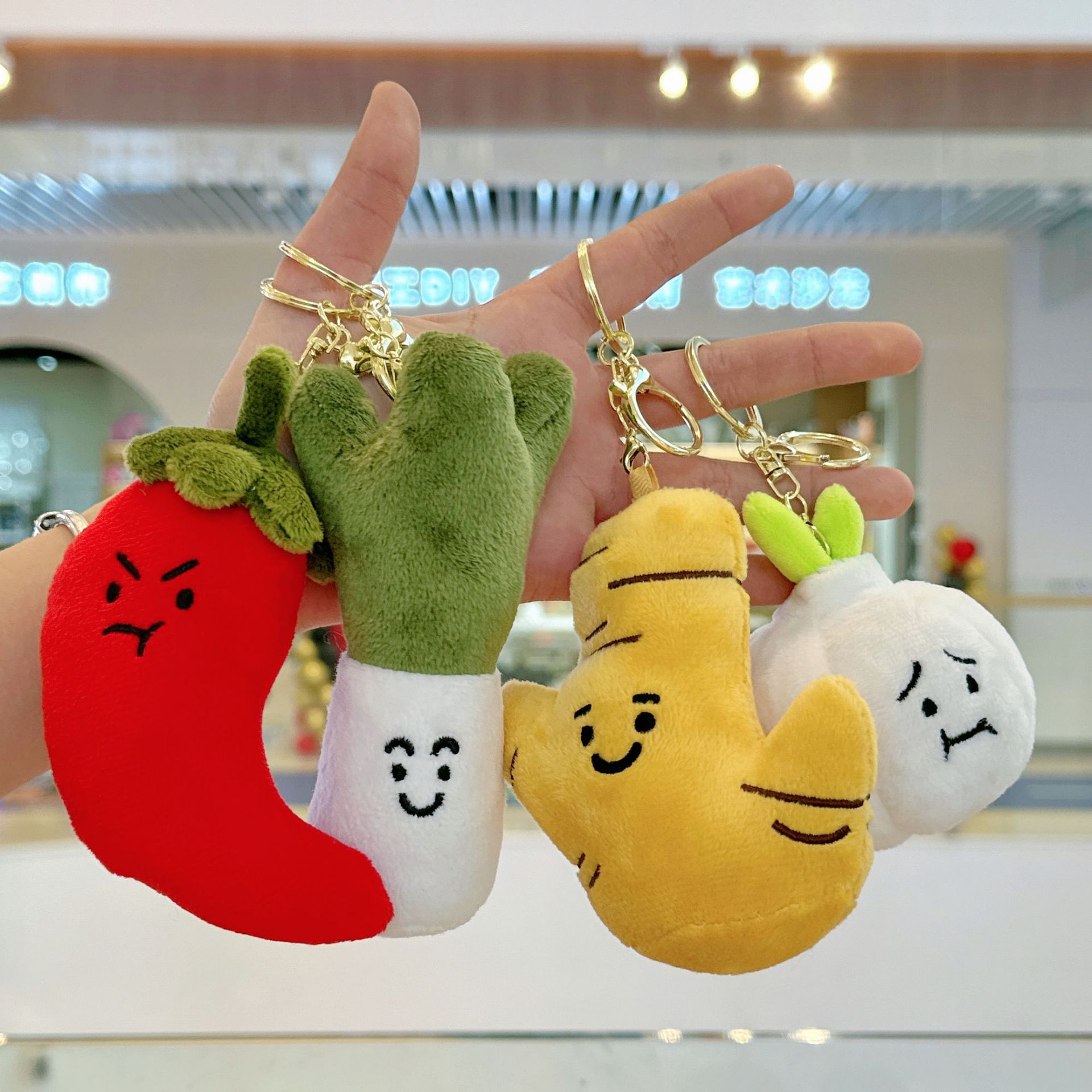Shake the Same Creative Cartoon Funny Garlic Onion Ginger Chili