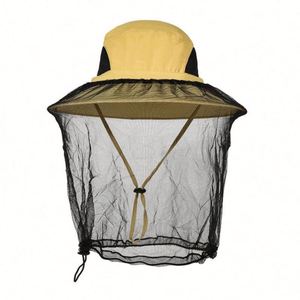 Sombrero de Montañismo Transpirable de Secado Rápido Anti-Mosquitos para Hombre y Mujer, Gorra de Pesca de Ala Ancha con Protección de Malla - Product Image 3