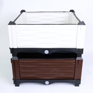 Outdoor Plastic Raised Garden Bed <b>Planter</b> Box for Vegetables Herbs Flowers Durable UV Resistant Elevated Garden Box - Product Image 5