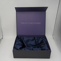 Boîte Cadeau Perruque de Luxe Personnalisée avec Logo pour Extensions Capillaires, Incrustation Satinée, Écologique, Pliable, en Carton Magnétique, Spécifications UV