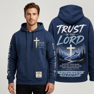 Men's <b>Christian</b> <b>Hoodie</b> 100% Cotton French Terry Regular Fit Breathable Pocket Design Autumn Casual Print Pattern - Product Image 2
