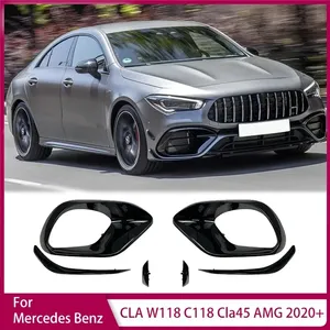 ฝาครอบไฟตัดหมอกด้านหน้ากันชนหน้า สำหรับ Mercedes Benz W118 C118 Cla45 AMG 2020+ สปอยเลอร์ ช่องระบายอากาศ กรอบตกแต่ง - Product Image 1
