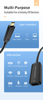 Cable de Extensión CableCreation de 5 Metros USB 3.2 Gen2 10Gbps, USB-C Macho a USB-A Hembra, para Meta 3/3S, Cámara VR, Uso con Computadora - En Stock