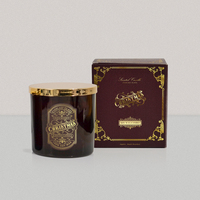 Vente en gros de grands contenants en verre pour bougies, pots en verre de luxe vides pour bougies parfumées, coffret cadeau avec couvercles et emballages