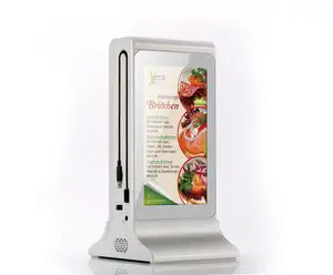 Shenzhen Innovative Advertising Restaurant Cell Phone Wifi Odering and Call service Android Digital Signage Charging Station