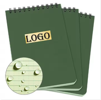 Gran Oferta personalizada Mini 3 "x 5" Bloc de notas en espiral All Weather Notebook de bolsillo impermeable Bloc de notas de papel de piedra bajo la lluvia