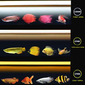 Zaohetian Lampu Berjemur T5 Arowana, Lampu Neon untuk Akuarium 112CM 54W dengan UVA UVB 6700K 2700K 13000K