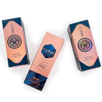 Boîte d'emballage en papier pliable de luxe personnalisée OEM, imprimée holographique or rose, pour eye-liner et fond de teint liquide, boîte cadeau pour maquillage