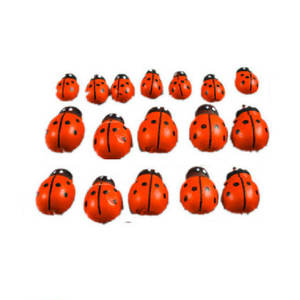 מוצרי עץ מותאמים אישית מלאכת יד מצוירת חרוזים בצורת בעלי חיים חרוזי עץ צבעוניים לשרשרת - Product Image 1