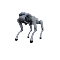 Robot chien mécanique en alliage d'aluminium de qualité industrielle fiable, en plastique technique, avec support de développement secondaire, vitesse de 3 m/s