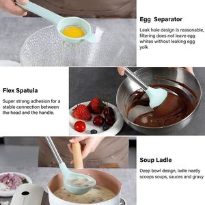 Ensemble de 28 ustensiles de cuisine en silicone, outils de cuisine, batterie de cuisine, ensemble d'ustensiles de cuisson en silicone - Product Image 4