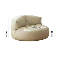 Canapé pouf moderne - Fauteuil inclinable compact pour balcon, idéal pour appartements et petites maisons - Fauteuil relaxant une place en mousse EPS