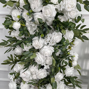 DKB Fábrica al por mayor Arreglo de flores artificiales Arco de flores de boda Cuerno de champán Arco Fila de flores - Product Image 5