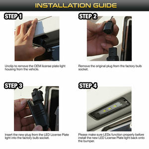 Lampe de plaque d'immatriculation à LED pour Porsche Boxster 987 981 982 Spyder Cayenne 958 92A 911 Carrera 991 <span class=keywords><strong>996</strong></span> 997 Turbo 980 - Product Image 6