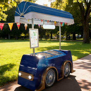 Chariot à glace en fibre de verre personnalisé, norme française, pour les entreprises alimentaires, camion à neige glacée de rue, chariot à desserts froids, 2025 - Product Image 5