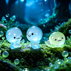 Micro Paisaje: Nueva Bola Luminosa para Baño, Casa de Muñecas, DIY, Miniatura, Cabaña, Mini Adornos de Resina - Product Image 3