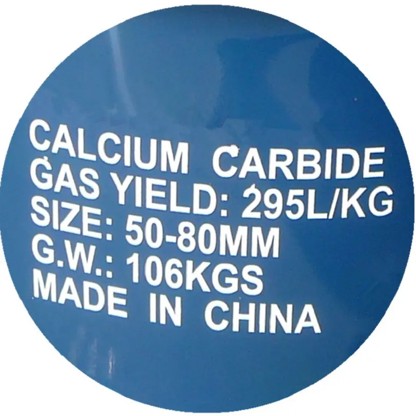 Formule carbure de calcium CAC2 carbure de calcium 5080mm dans les produits chimiques