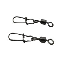 Émerillon de pêche à trois voies en acier inoxydable avec roulement à billes et anneaux de soudure pour leurres et connecteurs de ligne