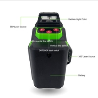 Niveau laser infrarouge lumière verte Niveau d'ingénierie instrunent Machine intégrée de ligne laser de haute précision Opération en un clic