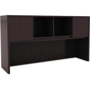 Alera Valencia Series Armario de Madera con Puertas, Color Espresso, 58 7/8" de Ancho x 15" de Profundidad x 35 1/2" de Alto - Product Image 4