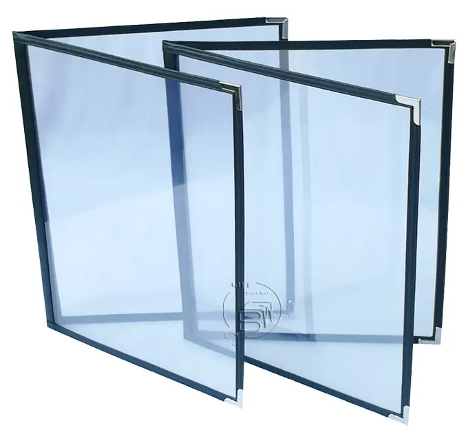 Factory price Transparent clear menu holder, 2views menu cover, vinyl booklet menu cover