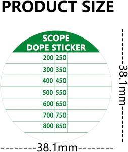 Phạm vi DOPE sticker có thể ghi có thể tháo rời tự dính nhãn cho dài-phạm vi chụp <span class=keywords><strong>Rifle</strong></span> - Product Image 3