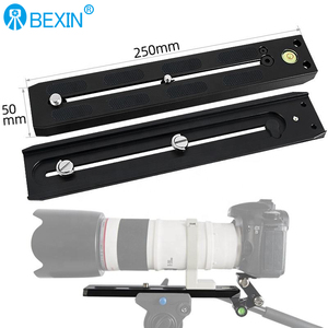 Blikin — plaque de dégagement rapide de 250mm, support de télécommande pour objectif long, support de rail <span class=keywords><strong>coulissant</strong></span>, trépied, plaque de caméra, compatible avec Manfrotto - Product Image 1