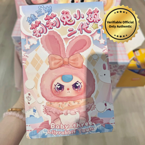 100% Original Baby Three Lily Rabbit Town Series 2.0 V2 Caja Sorpresa de Segunda Generación, Muñeco de Vinilo de Conejito Macaron Lindo, Caja Misteriosa - Product Image 1