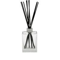 Bouteilles diffuseur en verre sérigraphiées personnalisables, finition holographique arc-en-ciel rouge solide, capacité 160 ml pour l'aromathérapie