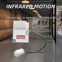 Interrupteur de détection de mouvement infrarouge TUODI OEM AC 220V 100W, contrôleur PIR, interrupteur de détection de mouvement au plafond, indice de protection IP65