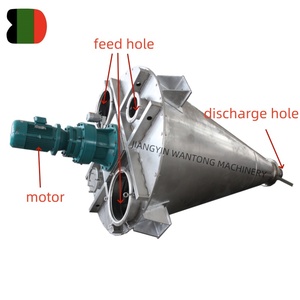 Wy shj thép không gỉ Cone xoắn ốc trộn hóa chất Twin vít trộn Máy Hành tây hạt tiêu Cà phê bột Máy xay sinh tố pha trộn - Product Image 3