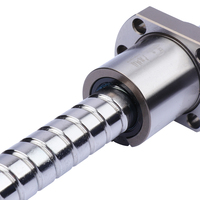 Husillo de Bolas GS SFK01202 de 1000 mm, Acero para Rodamientos de Precisión C7, Rosca Fresada para Sistemas de Movimiento Lineal CNC de Alta Precisión