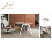 Bureau de jeu en MDF écologique Table d'ordinateur en forme de L Station de travail pour bureau à domicile