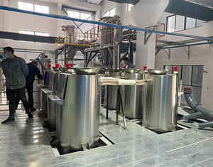 Pnömatik taşıma sistemi için vakum konveyörü toz otomatik besleme dozaj karıştırma sistemi SPC kat ekstruder hattı - Product Image 5