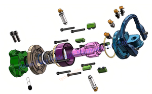 Cần cẩu rotator 1 tấn hrf10w | Loại Mặt bích động cơ thủy lực | 360 ° xoay cho lâm nghiệp loader Xe Tải Cẩu | Nhà Máy Giá trực tiếp - Product Image 3